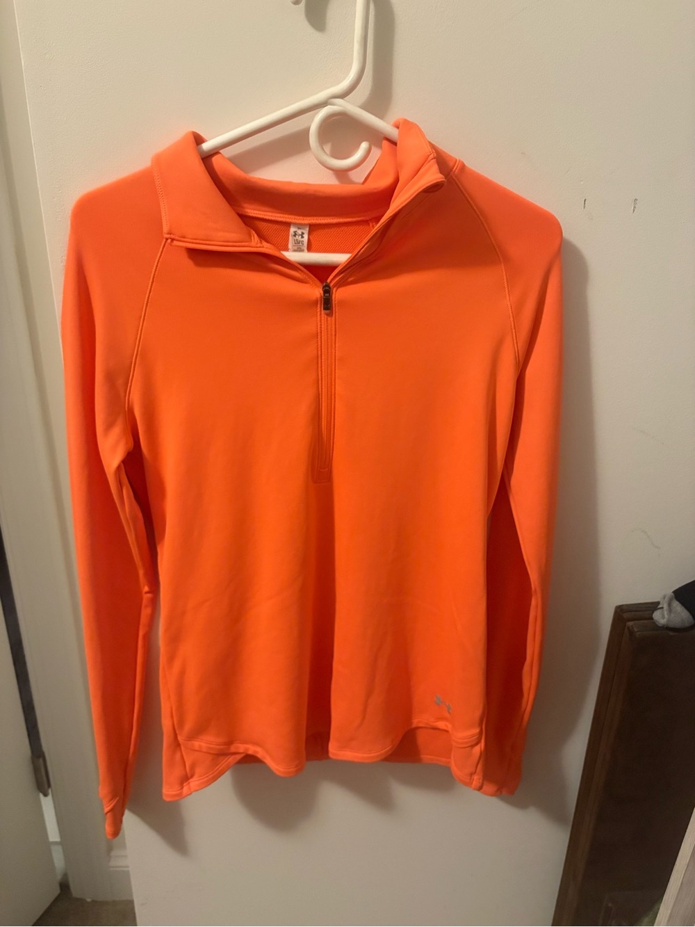 Under Armour Women's Neon Orange Quarter-Zip Pullover